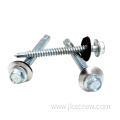 galvanized EPDM washer din7504k hex head screw